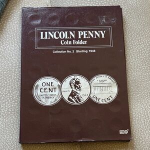 Lincoln Penny Coin Folder Full Set 1946-1989D
